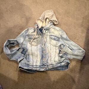 Market & Spruce Denim Hooded Jacket